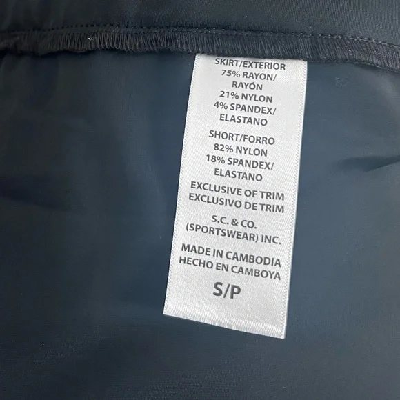 SC&CO Checked Mini Skirt/Skort. Women’s Small. NWOT. Rayon Spandex. - Picture 6 of 8